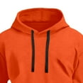 thumbnail image 5 of Ulanda Boys 2pc Sweatshirts Long Sleeve Fleece Hoodie with Pant Thick Fashion Plain Hooded Pullover for Teens Kids Clothes (Orange, 13-14 Years), 5 of 5