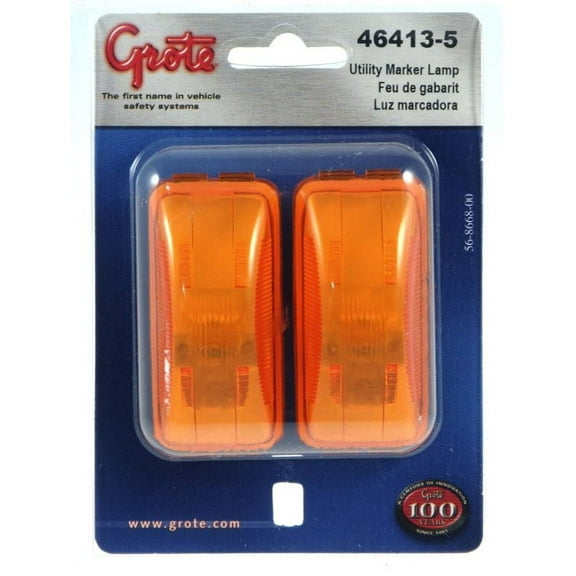 Grote 46413-5 Yellow 3" Clearance Marker Light (Pair Pack)