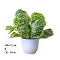 thumbnail image 3 of Inteprter Hojas de plantas artificiales en maceta, hojas de simulación, hogar, oficina, escritorio, decoración de partición de boda, decoración del Plantas Artificiales tipo de planta 8 y 8 Inteprter HA7604-08B, 3 of 6