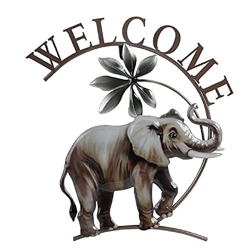 George S Chen Corp Elephant Wall Plaque 14 inches