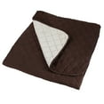 thumbnail image 6 of Home Details Reversible Quilted Furniture Sofa Protector Slipcover in Chocolate/Taupe, 6 of 6