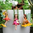 thumbnail image 4 of Figurine de Fée de Jardin en Résine 3 Pcs, Décoration de Pot de Succulente Fluorescent, Statues de Jardin Suspendues Mignonnes, Décoration Extérieure Résistante aux Intempéries, Artisanat en Résine Écologique, Décoration de Balcon Enfantin, 4 of 9