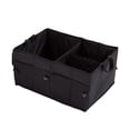 thumbnail image 1 of Caja de almacenamiento para coche y acampada, organizador de maletero de coche, organizador de almacenamiento de maletero plegable negro para coche SUV (negro), 1 of 5