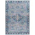 thumbnail image 2 of Contemporary Home Living 3.25' x 5' Geometric Medallion Area Throw Rug - Navy Blue and Cream, 2 of 8