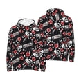 thumbnail image 6 of Bingfone Vintage Skull Casino Men's Drawstring Hoodie Long Sleeve Pocket Sweatshirts-4X-Large, 6 of 6