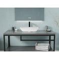 thumbnail image 3 of Innovio Rectangle Glass Vessel Bathroom Sink with White Finish, 3 of 4