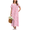 Pink Florals, variant on Ekouaer Nightgown for Women Cotton Long Night Gown Short Sleeve Nightdress with Pockets Button Sleepshirt Soft Sleepwear
