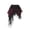 j57-Black, variant on LIIPEE Womens Halloween Gothic Costumes Plaid Print Elastic Waist Irregular Lace Ribbon Midi Skirt,S-L