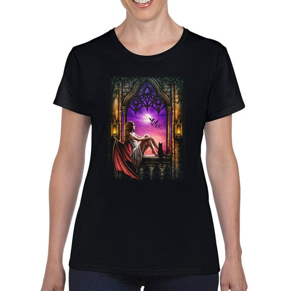 Children Of The Night T-Shirt Women -Sarah Richter Designs, Female Large