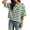 Light Green, variant on Trendfront Womens Stripe Print T Shirts Crew Neck Short Sleeve Oversized Drop Shoulder Loose Fit Casual Summer Everyday Wear Basic Classic Slouchy Top