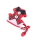 thumbnail image 1 of Methold Conjunto de correa y arnés para cachorros, traje con corbatín, ropa, Cable de transporte, suministros de chaleco para mascotas Suministros para perros Cuadrícula roja/M, 1 of 6