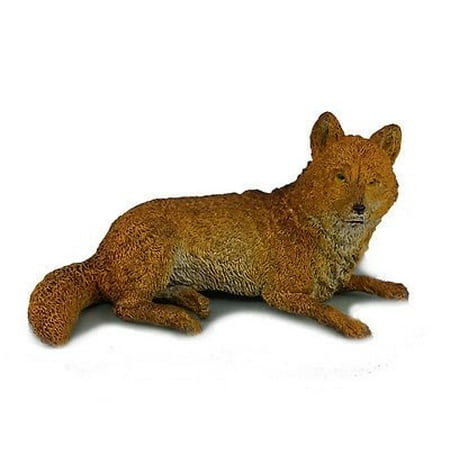 AAA 52001 Brown Wolf Lying Wild Animal Toy Model Figurine Replica