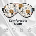 thumbnail image 3 of Naloa Hand Drawn Animals Print Sleep Mask for Sleeper, Light Blocking Sleeping Eye Mask for Women Men, Eye Shade with Adjustable Strap for Travel, Nap,Meditation, 3 of 7