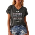thumbnail image 3 of Women's Dolly Shirts Country Music Legend T-Shirt Crewneck Short Sleeve Shirt Vintage Graphic Blouse Loose Fit T-Shirt Trendy Tee Tops M, 3 of 6