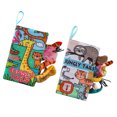 thumbnail image 3 of 2 libros con forma de cola de animal, suaves y cómodos, de fibra de poliéster, educativos, 20 x 12 x 3 cm, juguete de lectura infantil para entretenimiento, jirafa y mapache, 3 of 12