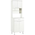thumbnail image 1 of HOMCOM 71" Kitchen Pantry, Buffet with Hutch, Microwave Stand with Cabinet, 1 of 10