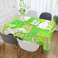 thumbnail image 5 of Coolnut Easter Rabbit Rectangle Tablecloth, Waterproof Washable Polyester Table Cover for Kitchen Dinner Party, 54 x 72 Inch House Decor, 5 of 7