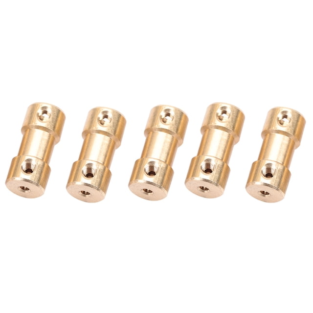 Transfer Joint Adapter 5pcs Plated Iron Motor Copper Shaft Coupler Coupler Connector Transfer Joint Adapter Set Screw Couplings
