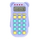 thumbnail image 2 of Cálculo matemático funcional portátil, resta , división de multiplicación, material didáctico, calcudora electróc para ños y ñas Violeta CUTICAT Calculadora educativa, 2 of 8