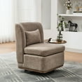 thumbnail image 4 of Chenille Upholstered Swivel - Durable and Stable Base - Living Room and Office - Relaxing Sitting Feeling, 4 of 5