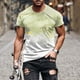 thumbnail image 4 of Mens Casual Pantalones Cortos Raya Impresión Suéter Fitness Deportes Camiseta, Poliéster Cuello Redondo Blusa para Al Aire Libre, Diario Y Primavera Verano Desgaste, 4 of 5