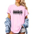 thumbnail image 2 of Raising My Husband is Exhausting Shirt for Women Funny Wife Graphic Tee Pink Shirt Adult Small, 2 of 4