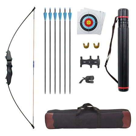 Zeronic Archery Bow and Arrow for Adults Beginner Teenagers Youth Takedown Recurve Bow 40Lbs Left and Right Handed Archery Set with Arrow Quiver for Outdoor Target Hunting Training Practice