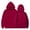 Red, variant on Unisex Kids Hoodies Soft Fleece Pullover Hooded Sweatshirt Classic Casual Hoodie for Boys Girls Fall Winter Solid Color Long Adding Velvet Comfortable Outwear