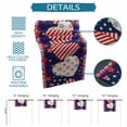 thumbnail image 7 of Hokiten Table Runners 36 Inches Long Dress Scarves, Independence Day Farmhouse Kitchen/Dining Table Runner, Short Coffee Tablerunners, American Flag Star Blue Red Plaid 13x36 Inch, 7 of 7