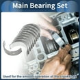 thumbnail image 2 of Unique Bargains Main Bearing Set No.2102002591 for Hyundai I10 2007-2013 Engine Crankshaft Main Bearing Metal Silver Tone 10 Pcs, 2 of 7