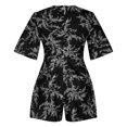 thumbnail image 5 of Njagoc3 Womens Floral Print V-Neck Short Romper - Trendy Casual Jumpsuit for Summer, 5 of 6