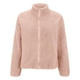 thumbnail image 2 of Women's Long Sleeve Jacket Fleece Coat Fuzzy Winter Warm Zip Up Zipper Soft Pocket Outerwear Long Sleeve, 2 of 6