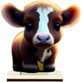 thumbnail image 1 of Fiudx Adorno de Vaca, Bonito Adorno para Árbol, Ideal Como Regalo Festivo, Ideal para Navidad o San Valentín, Multiusos, para Uso Familiar o de Oficina, Regalo Único, 1 Pieza, 1 of 1