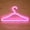 Pink, variant on Dengmore 2pcs Neon Clothes Hanger Display LED Light Up Decor Light Wall Wardrobe Bedroom White