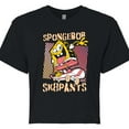 thumbnail image 3 of Spongebob Squarepants - Sk8Pants - Juniors Cropped Graphic T-Shirt, 3 of 6