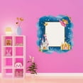 thumbnail image 3 of Princess Castle Pony Crown Sparkle Princess Wall Art Sticker Designs Vinyl Stickers For Home House Walls Rooms Windows Bedroom Decoration Size (28x28 inch), 3 of 3