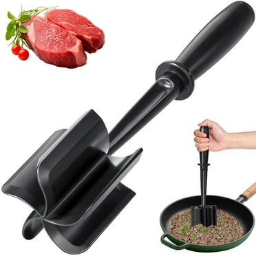 Gimgong Meat Chopper, Hamburger Grinder, Premium Heat Resistant Smasher for Ground Beef, Burger Grinder Nylon Potato Mix Tool