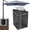 Black-1: In-Ground umbrella base, variant on Heavy Duty Beach Umbrella Sand Anchor, Portable Screw-in Ground Anchor & 3 Sleeves (Fits 1-2" Poles), Windproof Beach Umbrella Stake, 2.2'' Fully Welded Spiral Design for Ultimate Stability