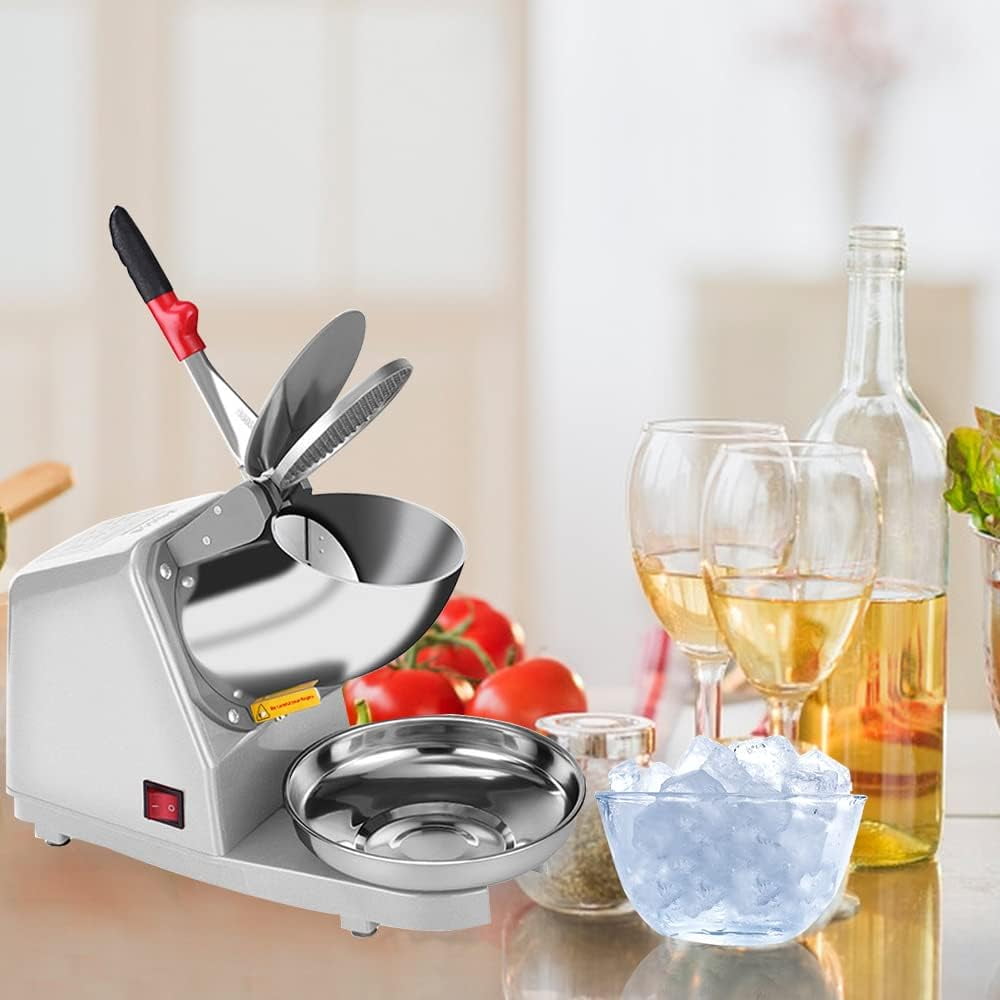 Electric Shaved Ice  - Dual Blade Snow Cone Maker for Home & Commercial Use