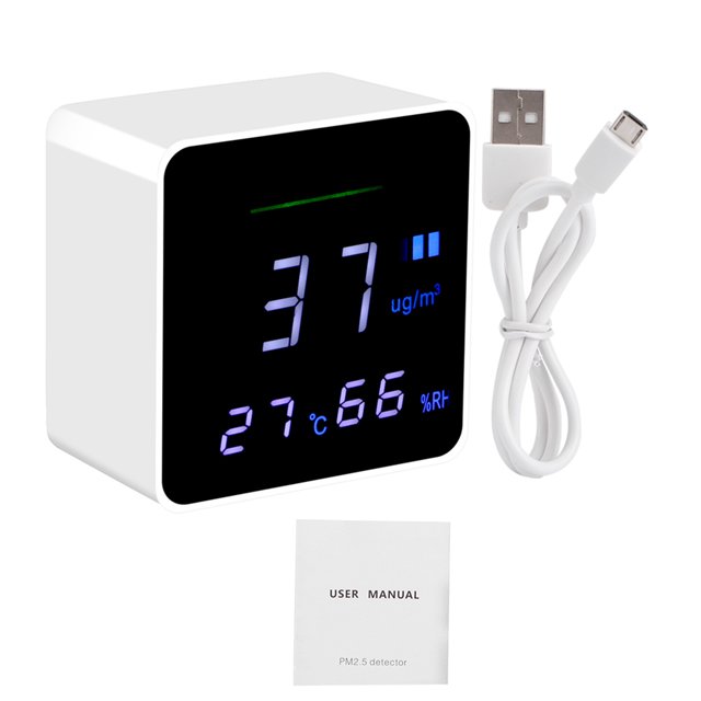 Equipo portátil compacto de la herramienta de prueba del monitor de calidad del aire del detector del probador PM2.5 alimentado por USB
