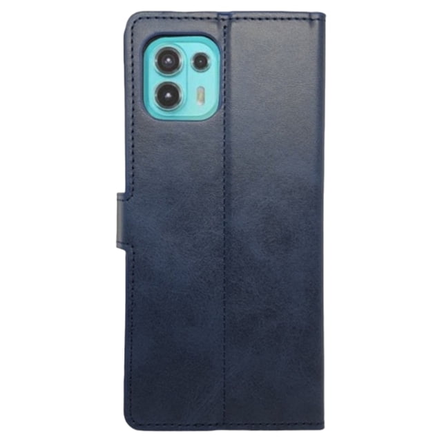 Funda Cartera Suave Para MotorolaEdge 20 Lite Azul Marino Más 2 Micas