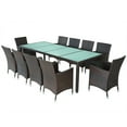 thumbnail image 2 of vidaXL Patio Dining Set Patio Table and Rattan Chair Outdoor Furniture Set, 2 of 6