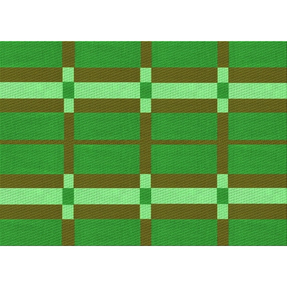 Ahgly Company Machine Washable Indoor Rectangle Transitional Seaweed Green Area Rugs, 2' x 4'