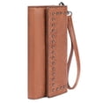thumbnail image 6 of TAZAG retro PU leather clutch bag for women new fashion rivet design tri-fold wallet, 6 of 6