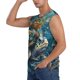 thumbnail image 3 of Fotbe Colorful Plant Turtle Men's Camiseta sin Mangas Estampada para Hombres, Playera Casual para Gimnasio, Entrenamiento, Playa-Medium, 3 of 7