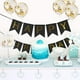 thumbnail image 4 of Pancarta de feliz cumpleaños, guirnalda de cumpleaños, decoraciones para fiestas (negro) Fokelyi LN-2497, 4 of 6