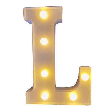 

LED Letter Lights Sign Letters Night Light Battery Powered Alphabet Lights Lamp for Wedding Birthday Party Decoration