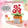 thumbnail image 2 of Planta artificial Agantree Art, flor de ganchillo, regalo de agradecimiento, 2 of 7