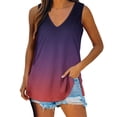 thumbnail image 1 of Camiseta Sin Mangas Para Mujer Tops Sin Mangas Blusa Casual Estampado Con Cuello en V de Moda Odeerbi ODB162533, 1 of 6