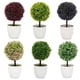 thumbnail image 5 of Adorno artificial en maceta con forma de bola de moda, topiario, planta falsa, bonsái, planta falsa, decoración del hogar, 5 of 7
